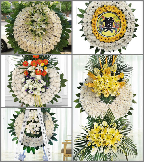 山东青岛黄岛区大村镇黄岭村花圈速递